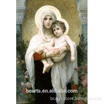Famous virgin mary oil painting decoration by William Adolphe Bouguereau